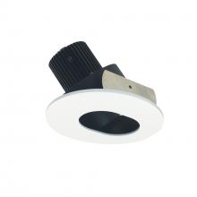  NIO-4RSL50XBMPW/10 - 4" Iolite LED Round Adjustable Slot Aperture, 1000lm / 14W, 5000K, Black Slot Aperture / Matte