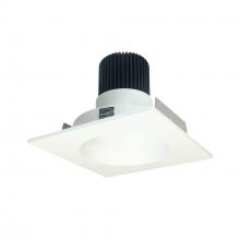  NIO-4SNDC35QMPW - 4" Iolite LED Square Reflector with Round Aperture, 10-Degree Optic, 800lm / 12W, 3500K, Matte