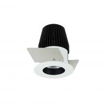  NIOB-1RNG50XBW - 1" Iolite LED BWF Round Reflector, 600lm, 5000K, Black Reflector / White Flange