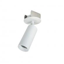  NIOP-1RCY40XMPW - 1" iPOINT Monopoint Luminaire, Round Cylinder, 750lm, 4000K, 90+CRI, Matte Powder White