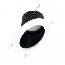  NLRS-6S11L130B - 6" Super Sloped LED Retrofit Reflector, 1200lm / 16W, 3000K, Black Reflector / White Flange