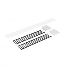  NLUD-4LOUVBW - Louver Accessory Set for NLUD-4334, Black Louver, White End Caps