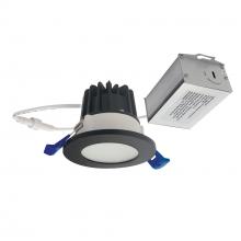  NM2-2RDCS6027BB - 2" M2 Round LED Lensed Downlight, 600lm / 8W, 2700K, 120V, Matte Black