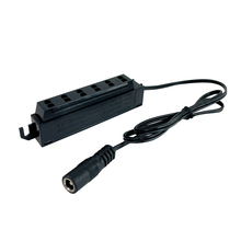  NMPA-6P-24B - 24" 6-Port Power Line Interconnect for Josh Puck, Black Finish