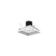  NMRT3-1RL140FWW - One-Head Flanged LED Multiple Lighting Trim, 900lm per Head w/ Flood Optic, 4000K, Regressed White