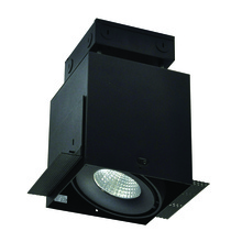  NMRTLG-11D6L1940SB - LED Trimless 1-Head MLS Housing, 30W / 2100lm per Head, 4000K, 16-Degrees Spot, Black, 120-277V