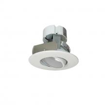  NOX-43440WW - 4" Onyx LED Adjustable Retrofit, 700lm / 10.5W, 4000K, White finish