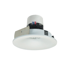  NPR-4RNBCDXMPW - 4" Pearl LED Round Bullnose Retrofit, 800lm / 12W, Comfort Dim, Matte Powder White Finish