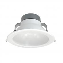  NQZ2-81TWTW-MPW - 8" Quartz Tunable White / Tunable Wattage Recessed LED Downlight, Matte Powder White