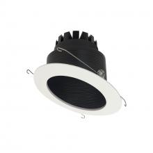  NRM3-6S2L235FB - 6" Marquise III Round Slope Baffle, 1200lm, 3500K, Flood Optic, Black Baffle/White Flange