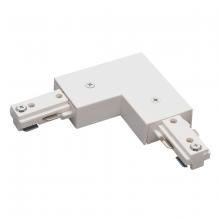  NT-2313W - L Connector, 2 Circuit Track Left or Right Polarity, White