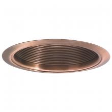  NTM-33 - 6" BR/PAR30 Stepped Baffle w/ Metal Ring, Copper