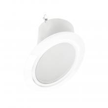  NTM-616/45W - 6" Super Sloped Reflector Trim, White Reflector / White Flange