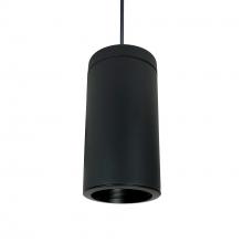  NYLI-6PL252BBB - 6" Cylinder, Black, Pendant Mount, 25W Med. Base, Baffle, Black