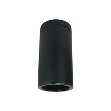  NYLS3-6S1L230FC12BBB - 6" Sapphire III Surface Mount Black Cylinder, Black Reflector/Black Flange, 120-277; 0-10V