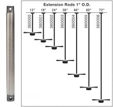  360000WSP - Fan Down Rod 12 Inch