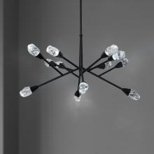  BPD32232-AB - Synapse 32in LED 3000K/3500K/4000K 120V-277V Pendant in Aged Brass with Optic Haze Quartz