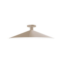 Montclair Light Works FMDX478-18 - 24" Zing Flush Mount, Clay