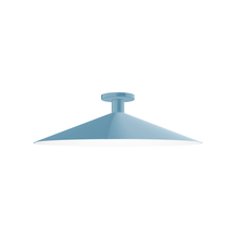 Montclair Light Works FMDX478-54 - 24" Zing Flush Mount, Light Blue