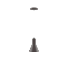 Montclair Light Works PEB436-57 - 6" Flare Pendant, Bronze Matte