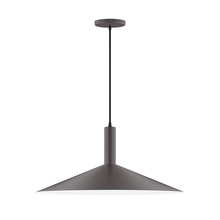Montclair Light Works PEBX478-57 - 24" Zing Pendant, Bronze Matte