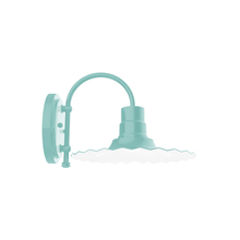 Montclair Light Works SCC158-48 - 12" Radial shade, wall mount sconce, Sea Green