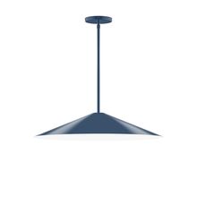 Montclair Light Works STG429-50-L10 - 24" Vessel LED Stem Hung Pendant, Navy