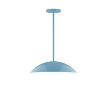 Montclair Light Works STG438-54-L13 - 16" Plateau LED Stem Hung Pendant, Light Blue