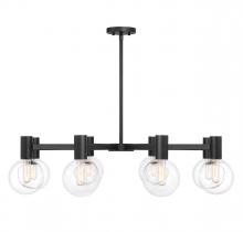  1-3074-8-89 - Wright 8-Light Chandelier in Matte Black