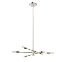  1-7000-6-109 - Lyrique 6-Light Chandelier in Polished Nickel