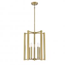  3-7701-5-322 - Benson 5-Light Pendant in Warm Brass