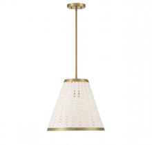  7-3398-1-322 - Aster 1-Light Pendant in Warm Brass