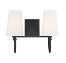  8-2542-2-89 - Cameron 2-Light Bathroom Vanity Light in Matte Black