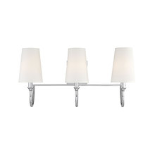  8-2542-3-109 - Cameron 3-Light Bathroom Vanity Light in Polished Nickel