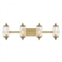  8-3024-4-322 - Holton 4-Light Bathroom Vanity Light in Warm Brass