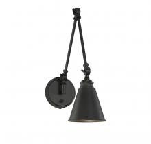  9-961CP-1-89 - Morland 1-Light Adjustable Wall Sconce in Matte Black