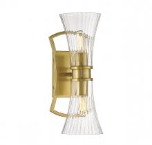  9-9702-2-322 - Bennington 2-Light Wall Sconce in Warm Brass