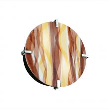  3FRM-5545-TWRL-CROM - 12" Round Clips Wall Sconce (ADA)