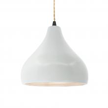  CER-6563-WHT-MBLK-BEIG-TWST - Medium Droplet 1-Light Pendant