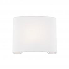  FAB-8855-WHTE - ADA Wide Oval Fabric Wall Sconce