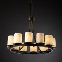  POR-8763-10-WFAL-MBLK - Dakota 12-Light Ring Chandelier (Tall)