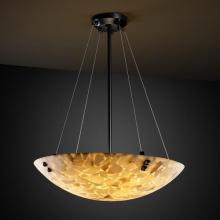  ALR-9661-25-MBLK-F6-LED-3000 - 18" Pendant Bowl w/ CONCENTRIC CIRCLES FINIALS