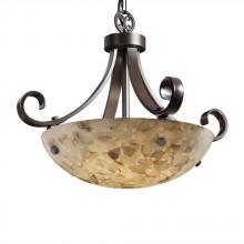  ALR-9741-25-DBRZ-F3-LED-3000 - 18" Pendant Bowl - Scrolls w/ Finials