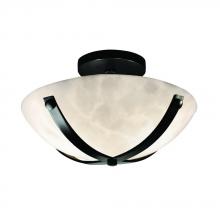  CLD-8760-35-MBLK-LED-2000 - Dakota 14" Round Semi-Flush Bowl