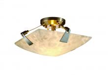  CLD-9630-25-MBLK-LED-2000 - 14" Semi-Flush Bowl w/ Tapered Clips