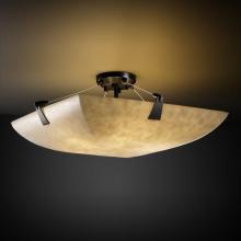  CLD-9631-25-MBLK-LED-3000 - 18" Semi-Flush Bowl w/ Tapered Clips