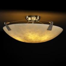  CLD-9634-35-NCKL-LED-6000 - 36" Semi-Flush Bowl w/ Tapered Clips