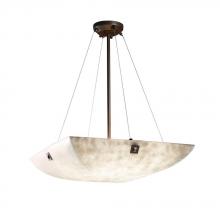  CLD-9662-35-DBRZ-F4-LED-5000 - 24" Pendant Bowl w/ Large Square w/ Point Finials