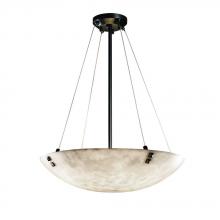  CLD-9662-25-MBLK-F6-LED-5000 - 24" Pendant Bowl w/ Concentric Circles Finials