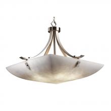  CLD-9752-35-NCKL-F6-LED-5000 - 24" Pendant Bowl - Flat Bars w/ Finials